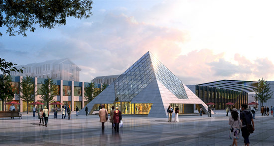 和龙金字塔网架